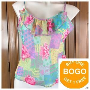 Josie Natori Ruffled Cami Top
Floral Boho Size Med